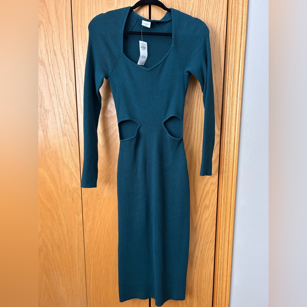 Abercrombie Rib Knit Midi Dress